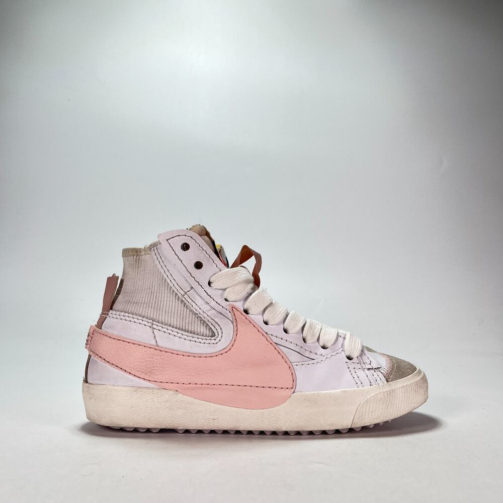 Nike Blazer Mid '77 Jumbo White Pink Oxford Sneakers DQ1471-101 Women's Size 7.5